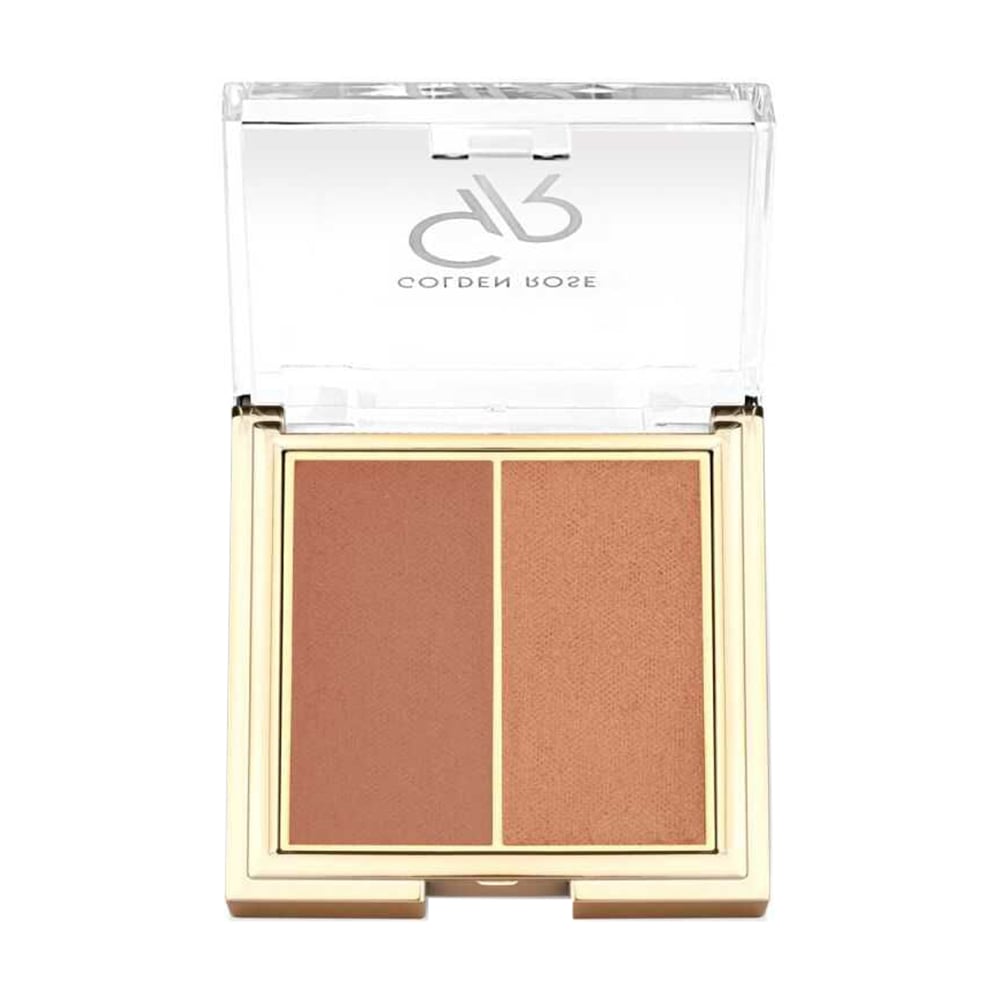 Компактні рум'яна для обличчя Golden Rose Iconic Blush Duo, 05 Warm Pearl, 6 г